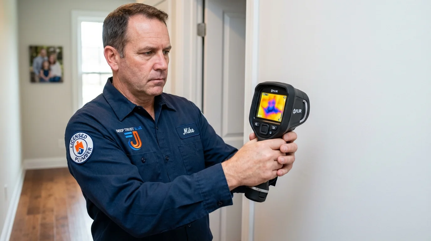 Thermal imaging leak detection by Johns Plumbing LLC in Clifton Forge